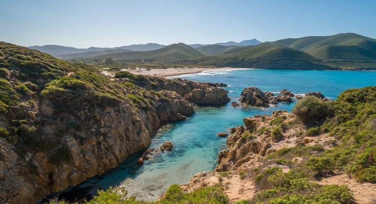 La plage d'Ostriconi en Balagne